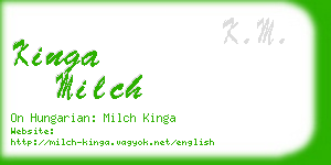 kinga milch business card